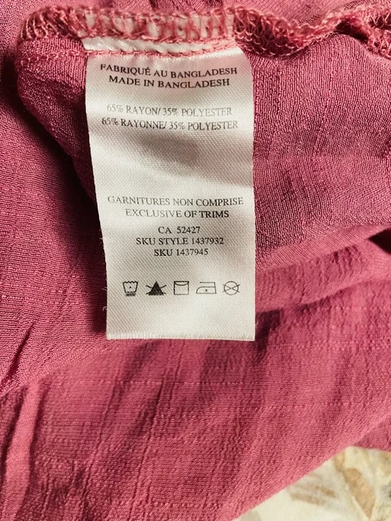 Lily Morgan Textured Button-Up Top in Raspberry Pink - Picture 4 of 9